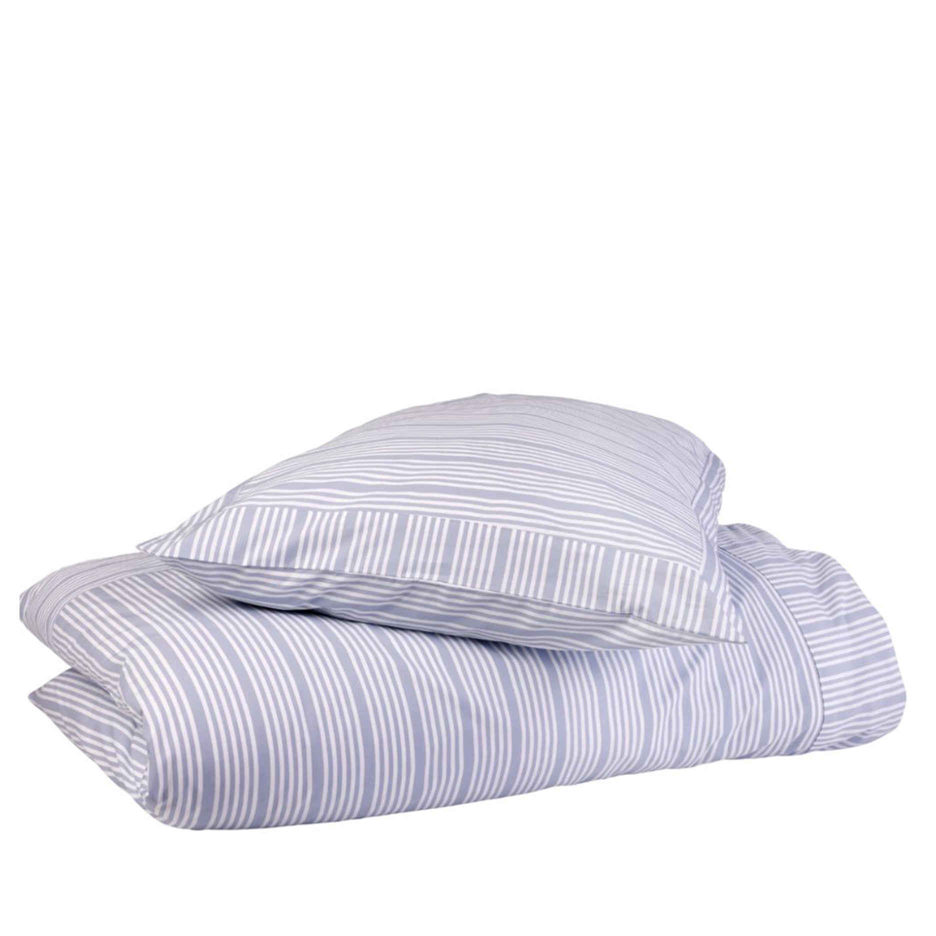 Sengetøj 140x220 cm støvet blå striber